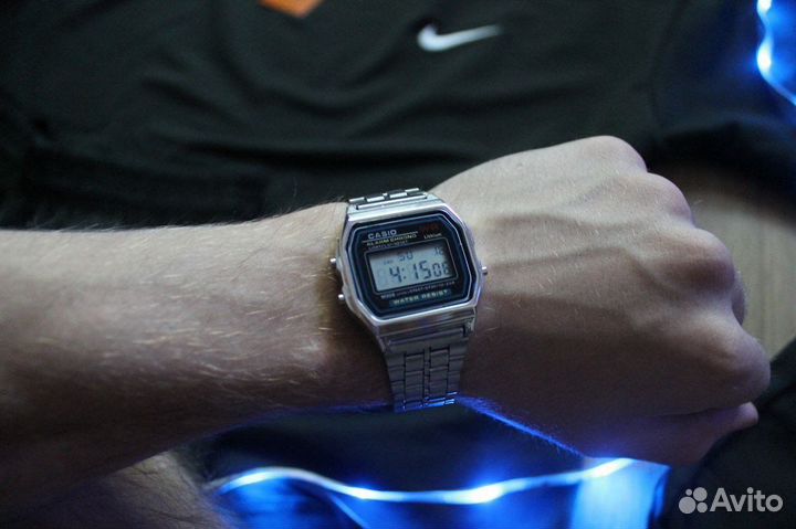 Часы casio серебро