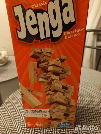 Игра дженга 54 бруска