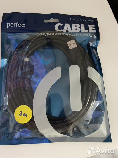 Кабель usb 2.0 A вилка -micro usb вилка,3 м