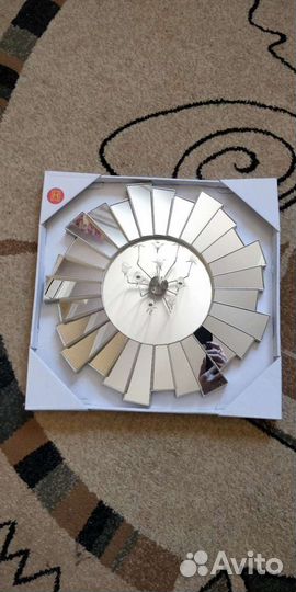 Зеркало, настенные часы