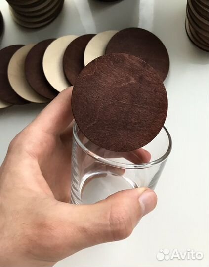 Продам стаканы с крышками деревянными