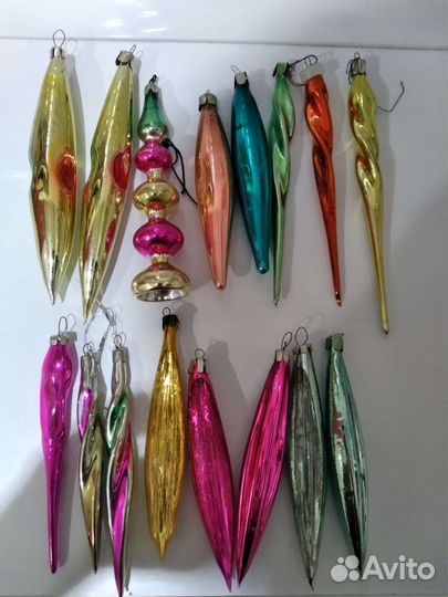 Елочные игрушки времен СССР