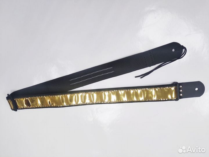 MZ-RG-5g-1 Ремень для гитары, золото, mezzo