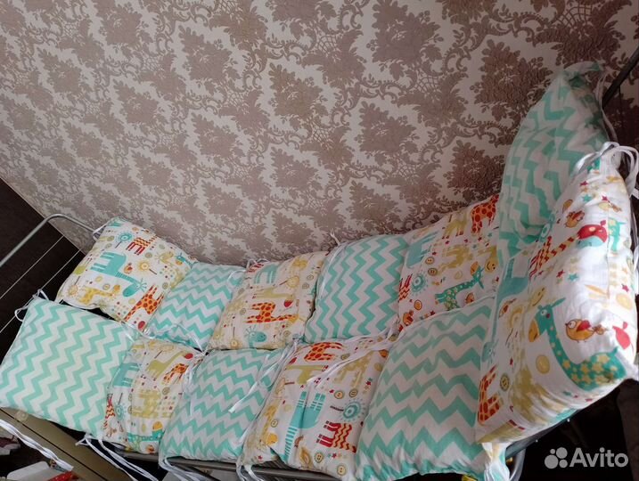 Бортики в кроватку Amarobaby Африка 12 подушек