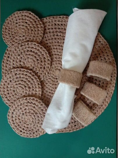 Интерьерные корзинки, салфетки, подставки