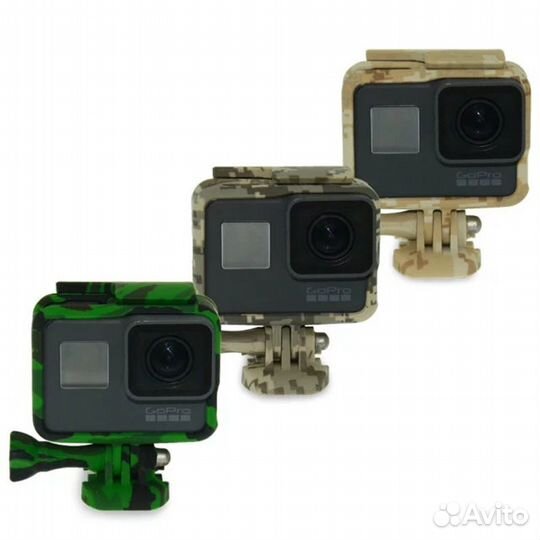 Рамка защитная крепежная для GoPro Hero 5/6/7 хаки