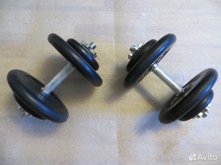 Гантели обрезиненные разборные 2х13,5 (новые)