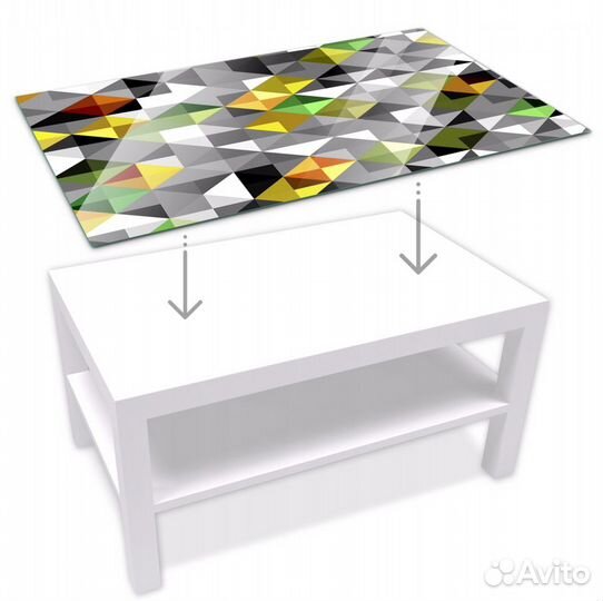 Стекло Икея для столика лакк IKEA