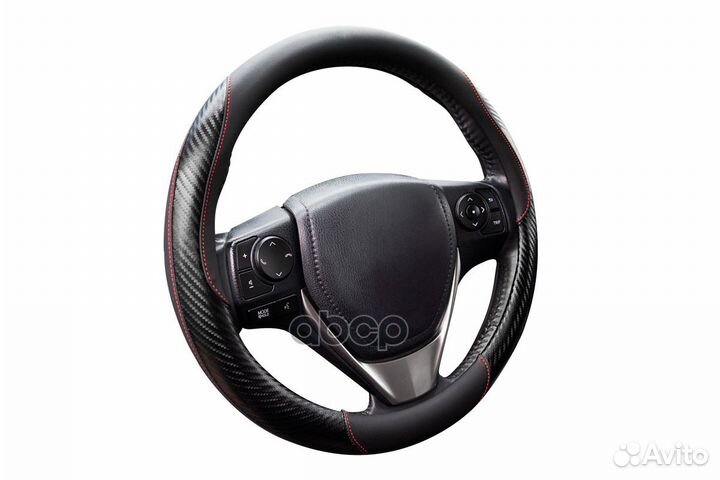 Оплетка рулевого колеса эко-кожа гладкая