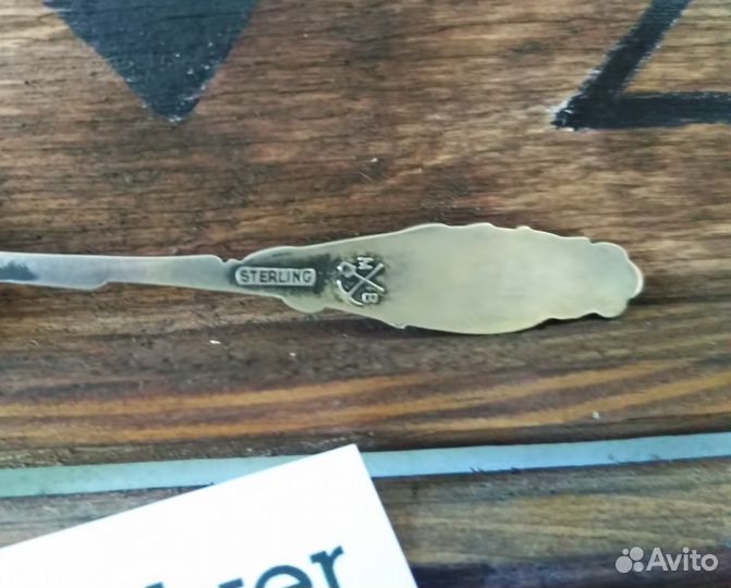 Серебряная кофейная ложка