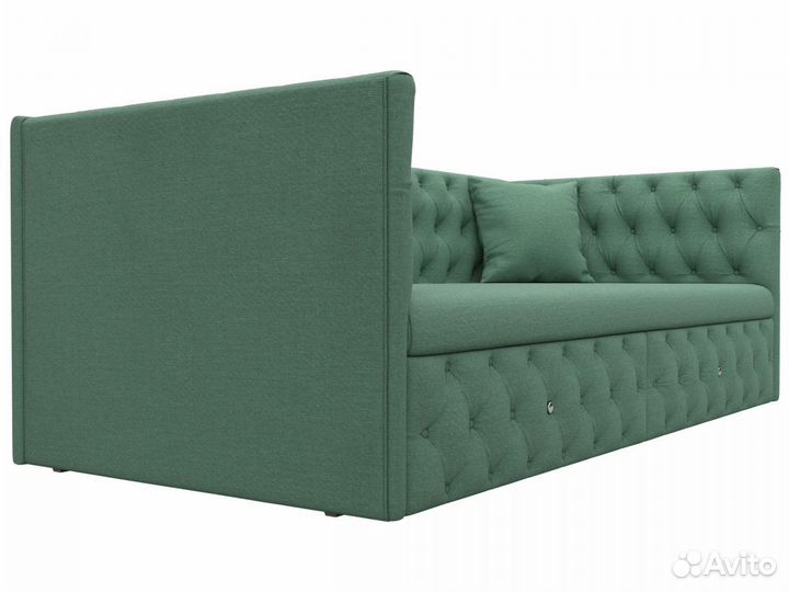 Диван детский прямой Найс, рогожка, амур зеленый