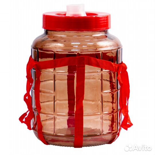 Бутыль с гидрозатвором 18 л, Коричневая