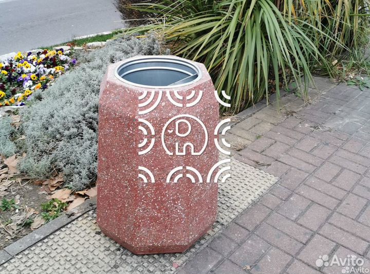 Урна из бетона Восьмигранная у производителя