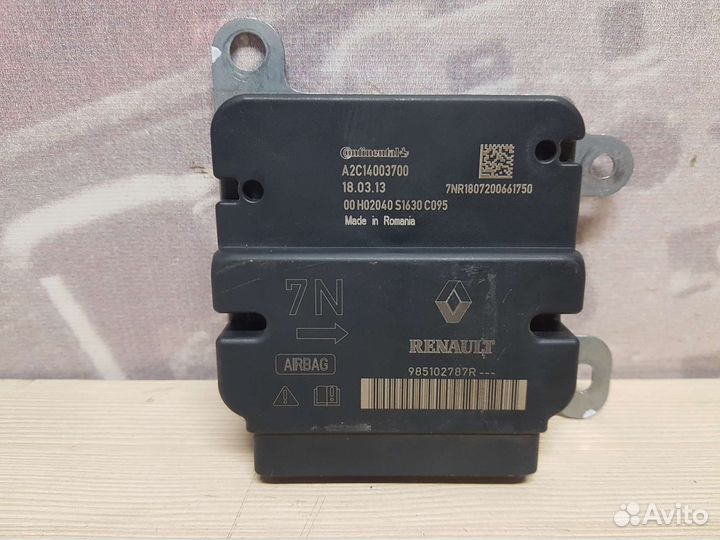 Блок управления airbag control Renault Logan 2