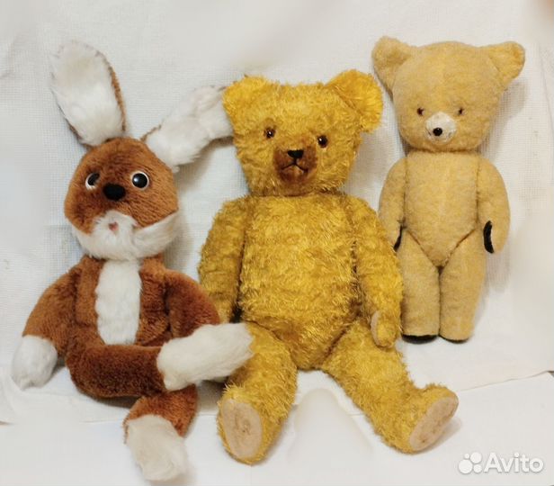 Медведи, заяц СССР, ГДР винтаж, игрушки Steiff