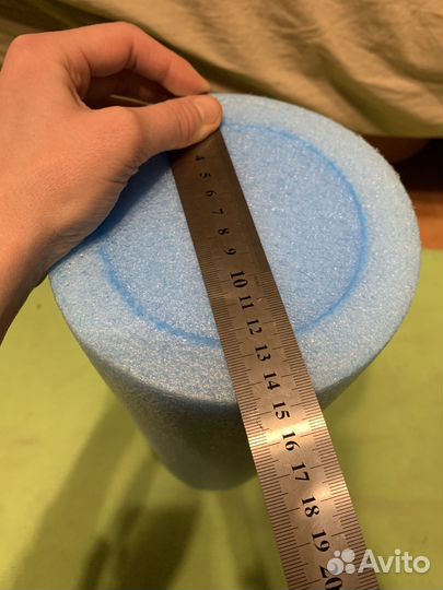 Массажный ролик для йоги гладкий