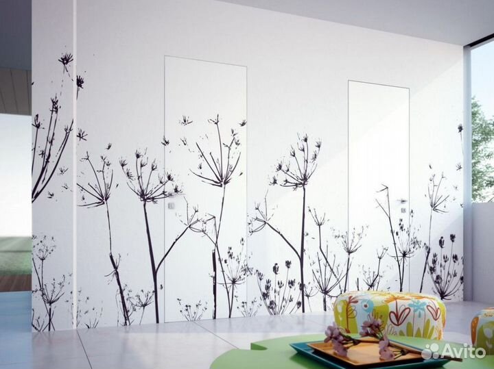 Скрытые двери под отделку