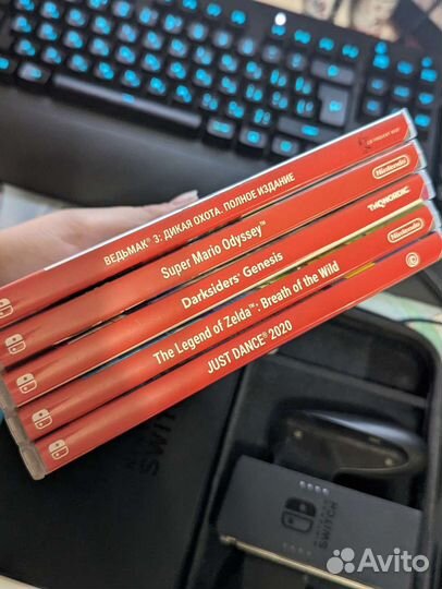 Nintendo switch rev 1 + игры + SD 256gb