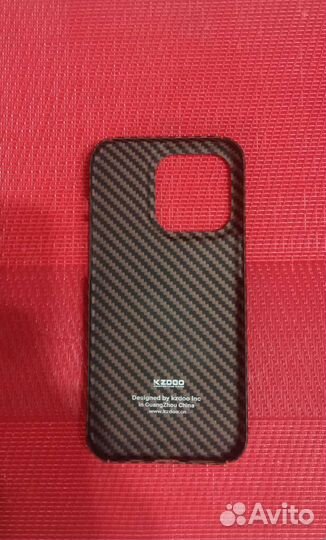 Чехол карбон(кевлар) на iPhone 14 pro