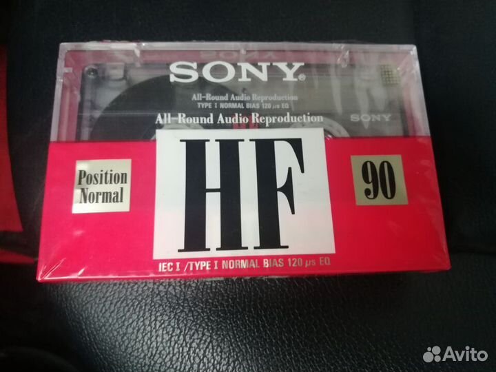 Аудиокассеты новые запечатанные sony