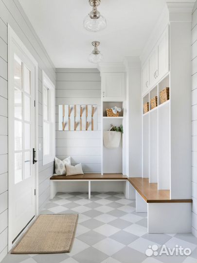 Вешалка для одежды настенная деревянная в прихожую