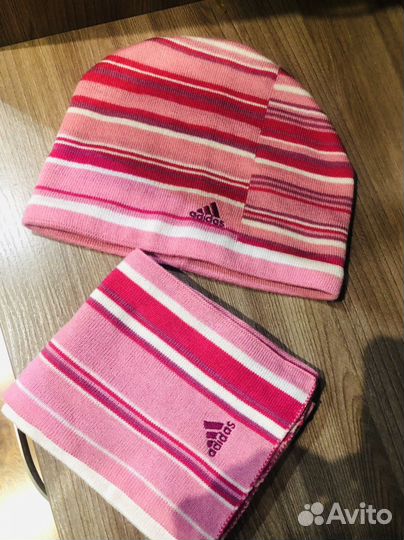 Шапка и шарф adidas