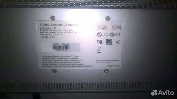 Монитор Fujitsu Siemens T17-2