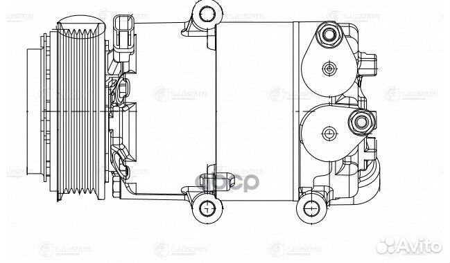 Компрессор кондиционера ford mondeo/S-MAX 06- L