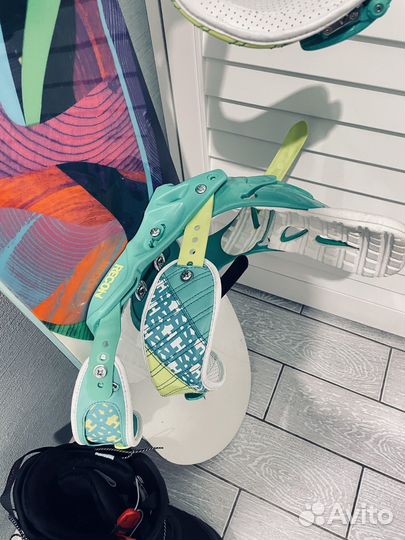 Сноуборд с креплениями 140