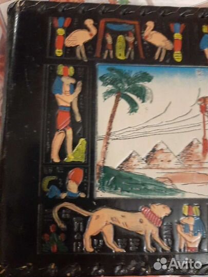 Фотоальбом кожаный