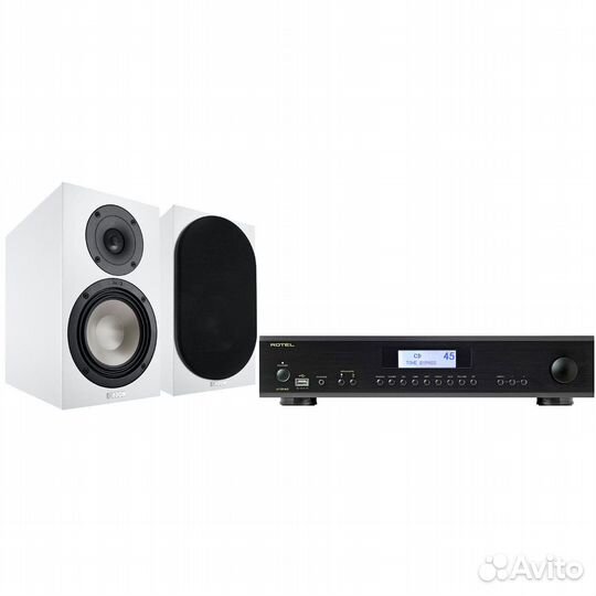 Rotel A12mkii Black + Canton GLE 20 White