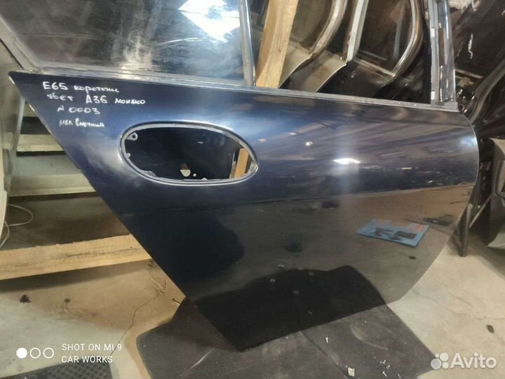 Дверь задняя правая BMW Е65 коротыш Цвет а35 Монак
