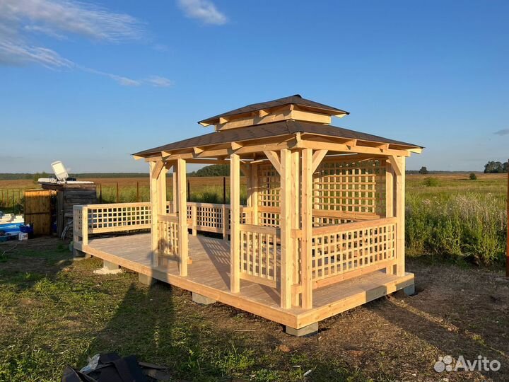 Беседка дачная. Сборка бесплатно