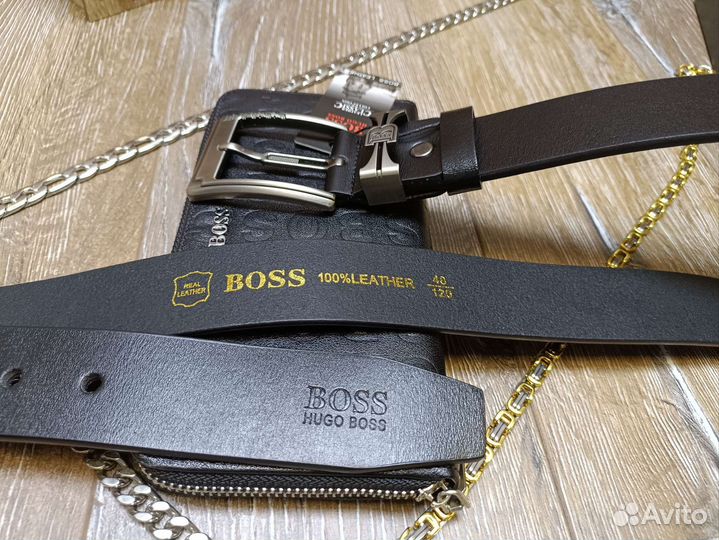 Мужской подарочный набор на день рождения. Ремень