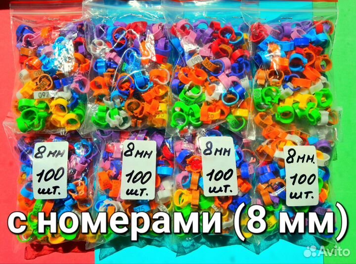 Голуби - Кольца маркерные для голубей и птиц