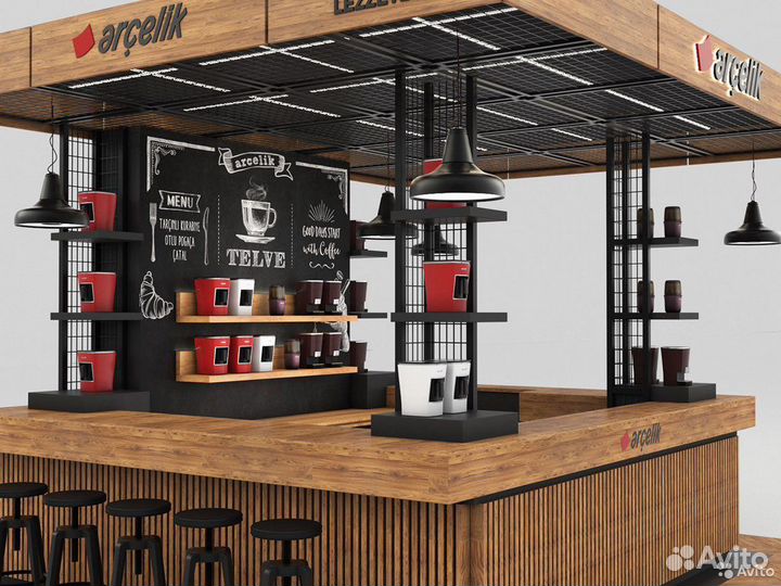 Островок для кофе, кофе остров, торговый остров в