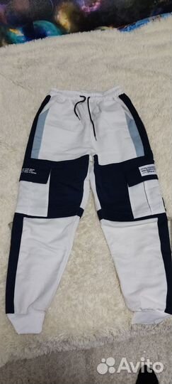 Джоггеры белые новые
