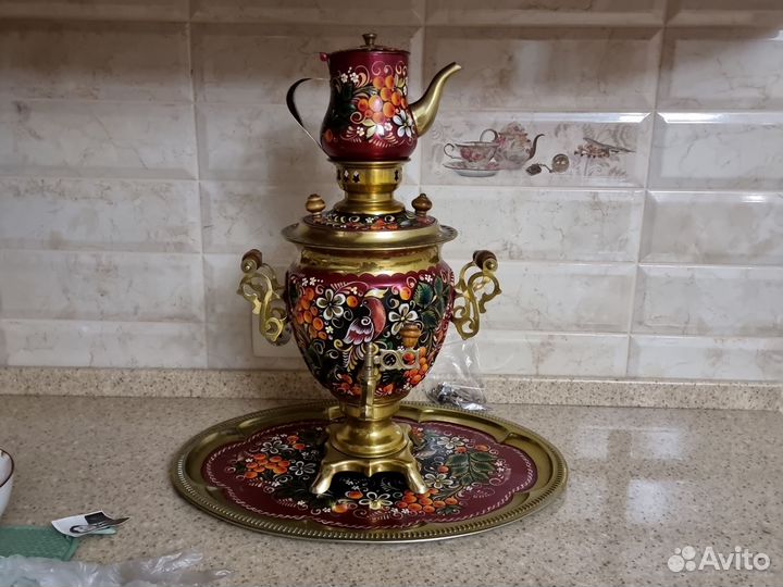 Самовар расписной,электрический