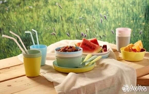 Kalas Калас икеа набор посуды пластик