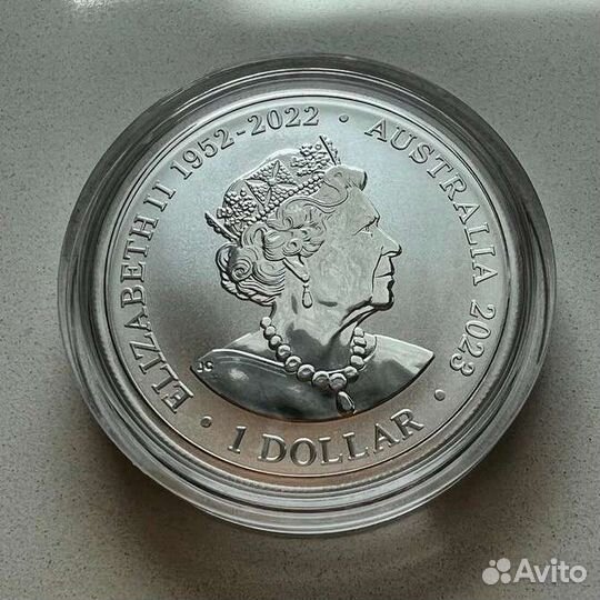 1 доллар 2023, Австралия, Императорский пингвин