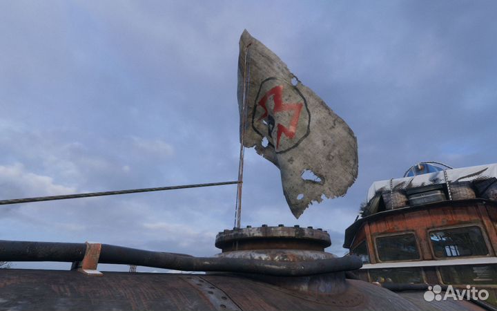 Metro исход.metro exodus.флаг как в игре