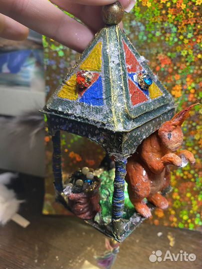 Ватные елочные игрушки