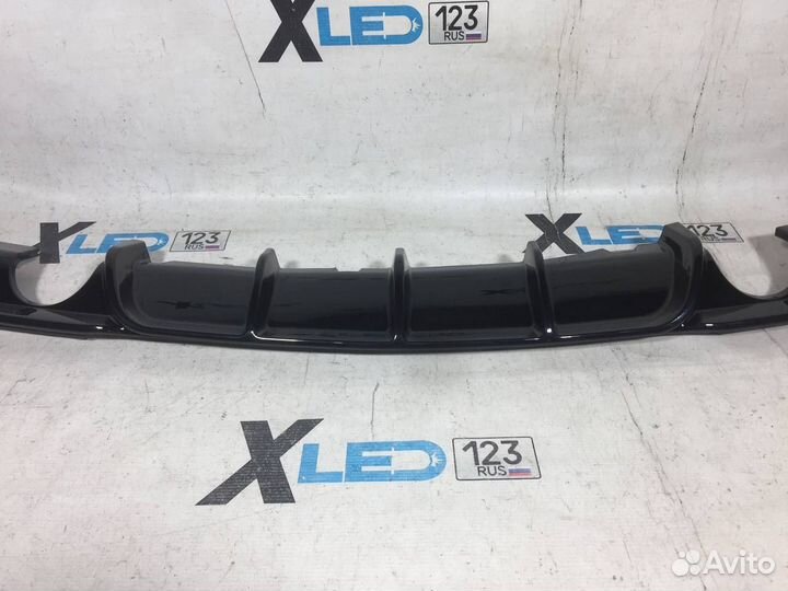 Диффузор в задний бампер F30 M 1+1 глянец