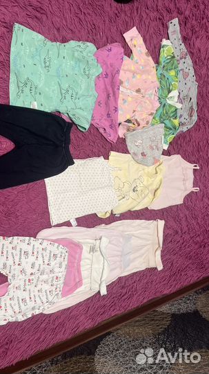Детские вещи пакетом 62 68 на девочку