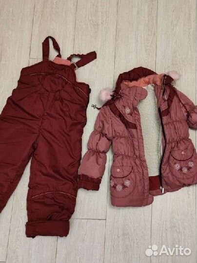 Зимний костюм для девочки 116-122