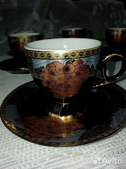 Чашки с блюдцами япония, 5 пар