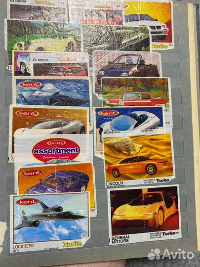 Фантики жевательной резинки turbo, kent