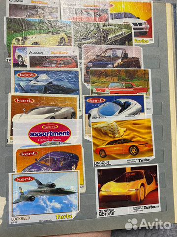 Фантики жевательной резинки turbo, kent