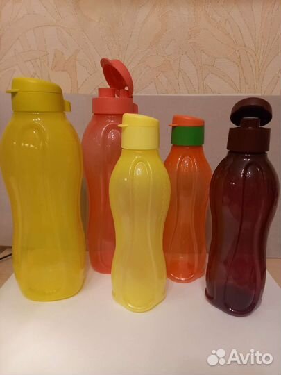 Бутылки и стаканы таппервер