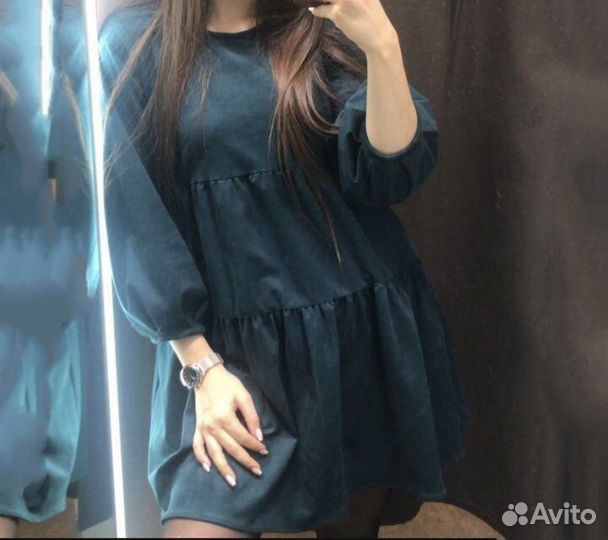 Платье из замши